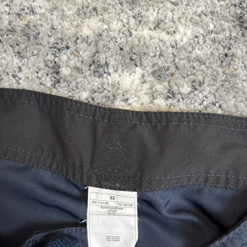 Quiksilver Mens Board Shorts Navy Blue‎ Cargo Swim Trunks Size 32 101326